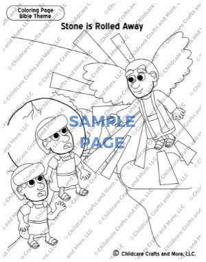 The empty tomb the soldiers coloring page â childcare crafts and more llc