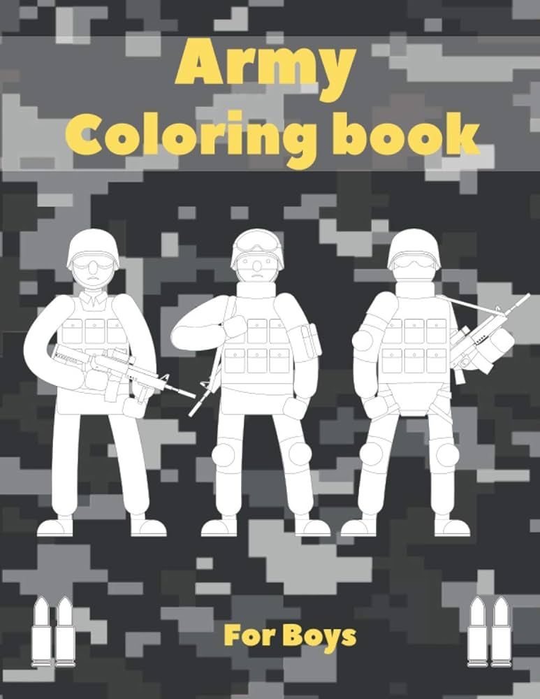 Army coloring book for boys military coloring pages with air force navy soldiers and many more corner golden arts crafts