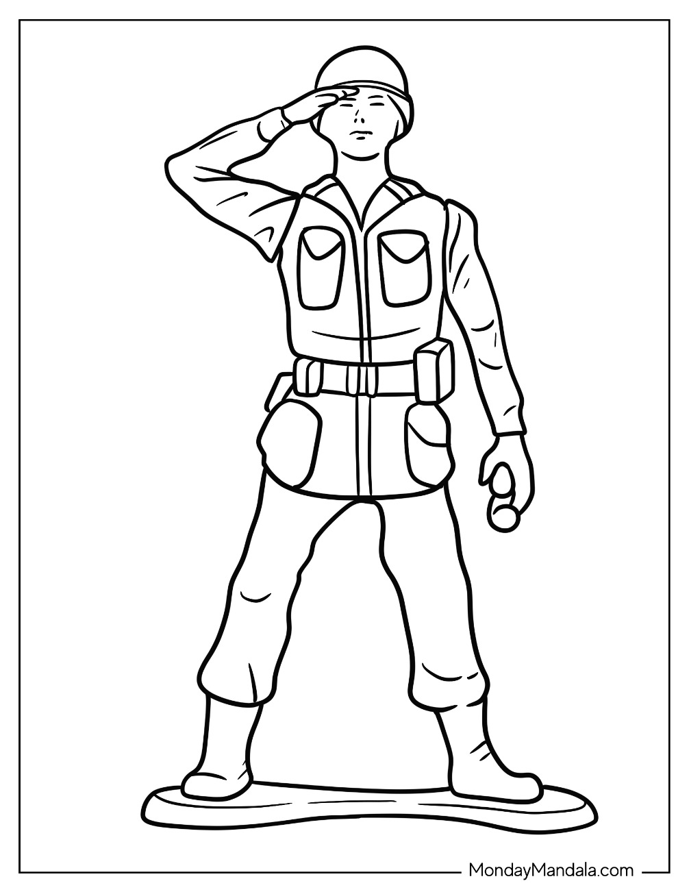 Soldier coloring pages free pdf printables