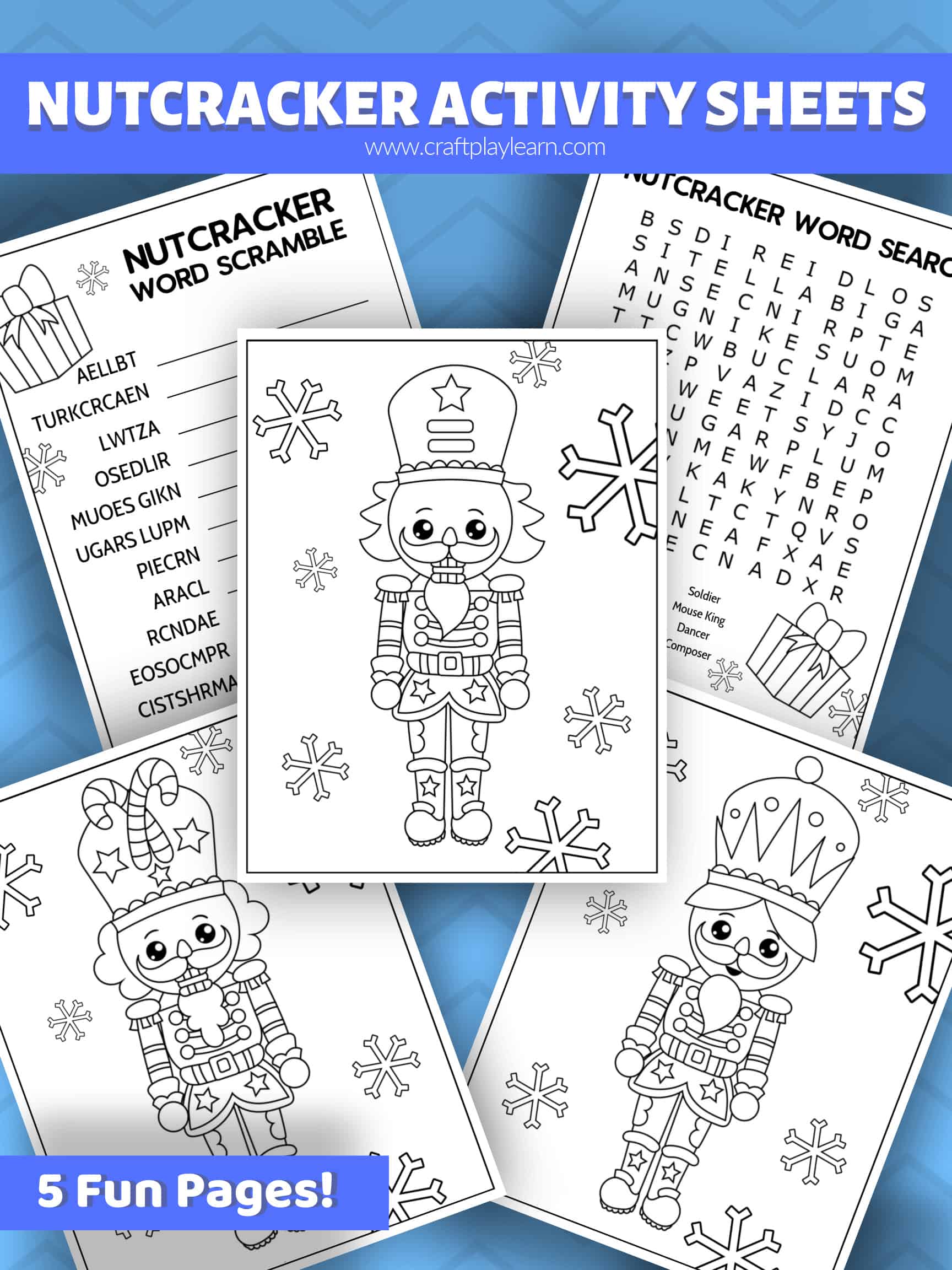 The nutcracker coloring pages