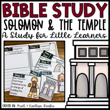 Solomon builds temple bible lesson and activities homeschool sunday school