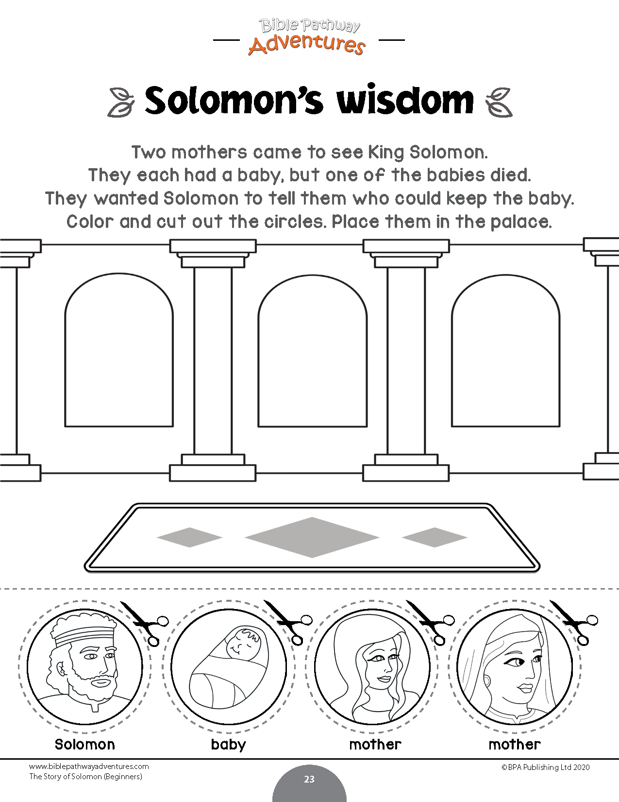 The story of solomon activity book for beginners pdf â bible pathway adventures
