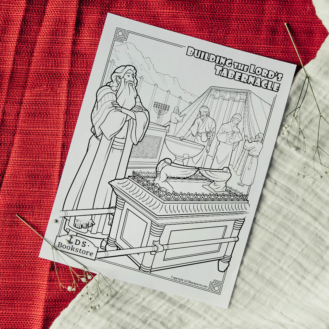 Building the tabernacle coloring page
