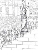 Reconstruction of solomons temple coloring page free printable coloring pages