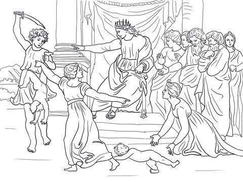 Judgment of solomon coloring page free printable coloring pages love coloring pages coloring pages bible coloring pages