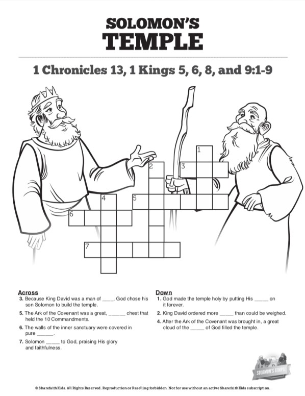 Kings solomons temple bible mazes clover media