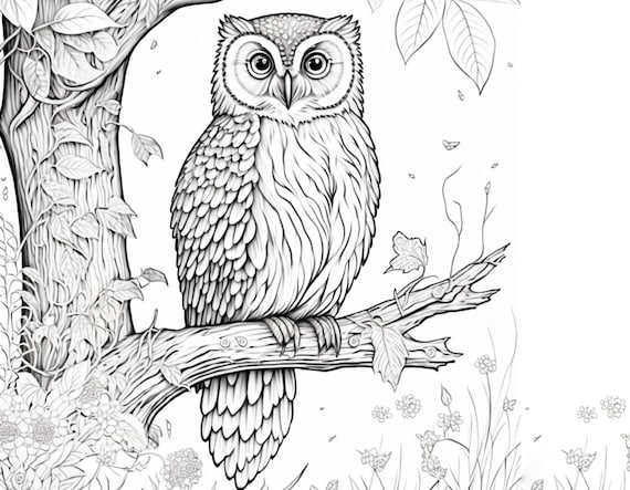 Beautiful birds printable coloring pages coloring sheets for adults and kids nature coloring pages us letter size digital download instant download