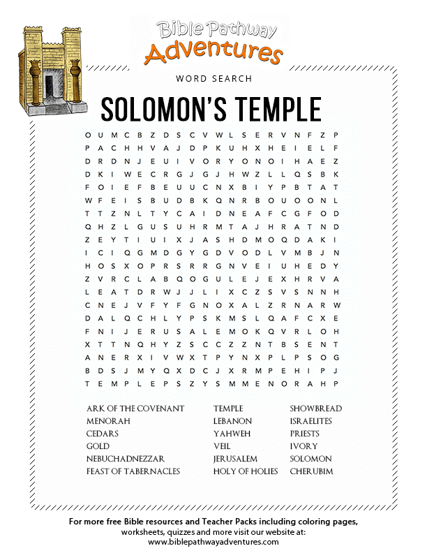 Solomons temple â bible pathway adventures