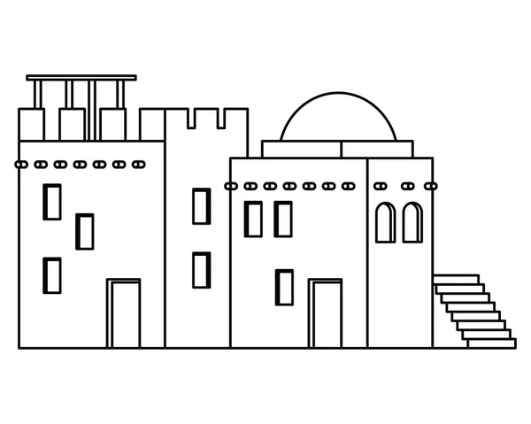 Solomon temple in jerusalem vector images