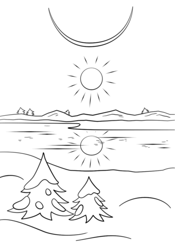 Winter solstice coloring page free printable coloring pages