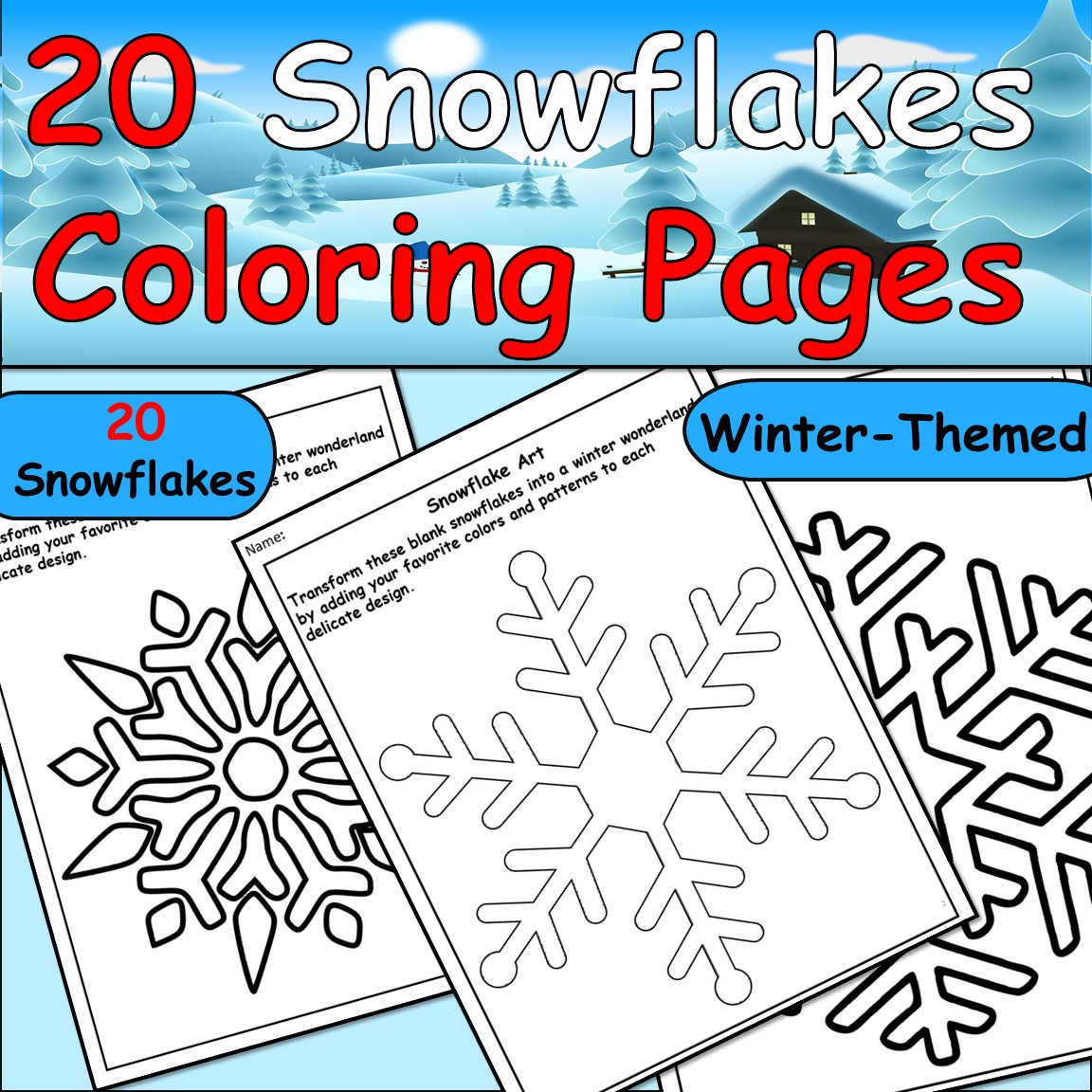 Winter solstice geometric elegance in intricate snowflake coloring pages sheets made by teachers