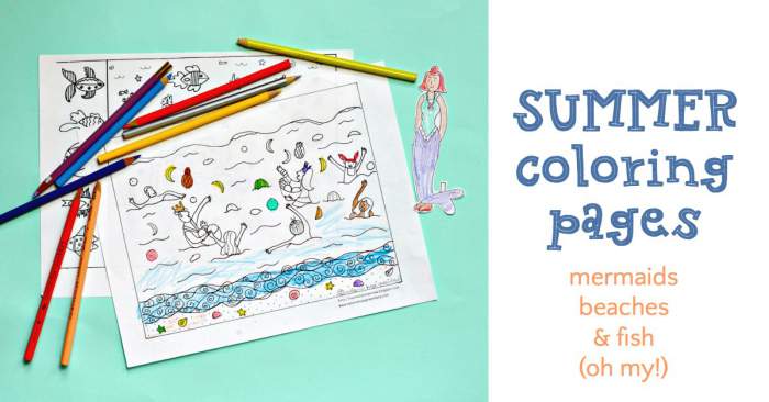 Fun summer solstice coloring page for kids