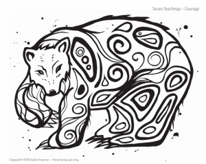 Winnipeg artist releases free anishinabee colouring sheets red river college polytechnic indigenous edution