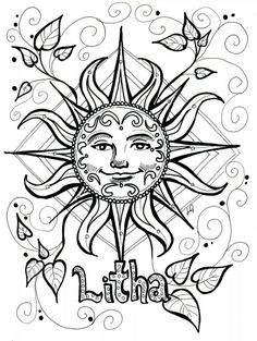 Litha coloring pages