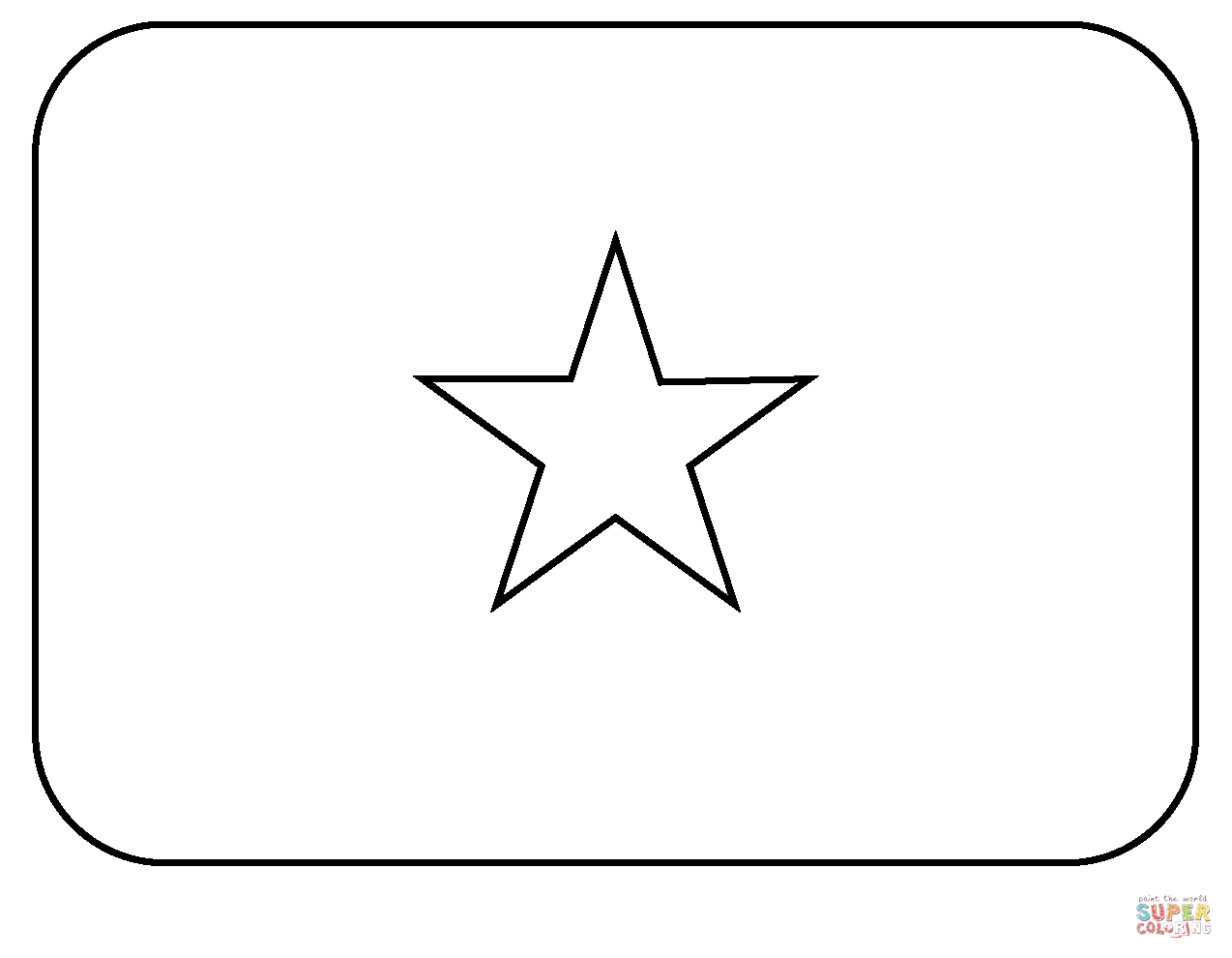 Flag of somalia emoji coloring page free printable coloring pages