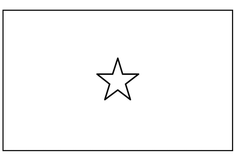 Flag of somalia coloring page