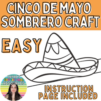 Cinco de mayo fiesta sombrero mexico festival hat diy headband paper craft