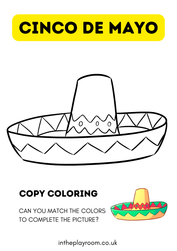 Free printable cin de mayo loring pages