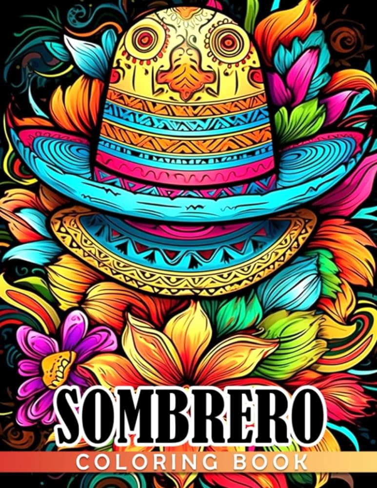 Sombrero coloring book high