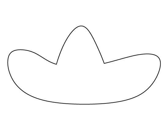 Printable sombrero template