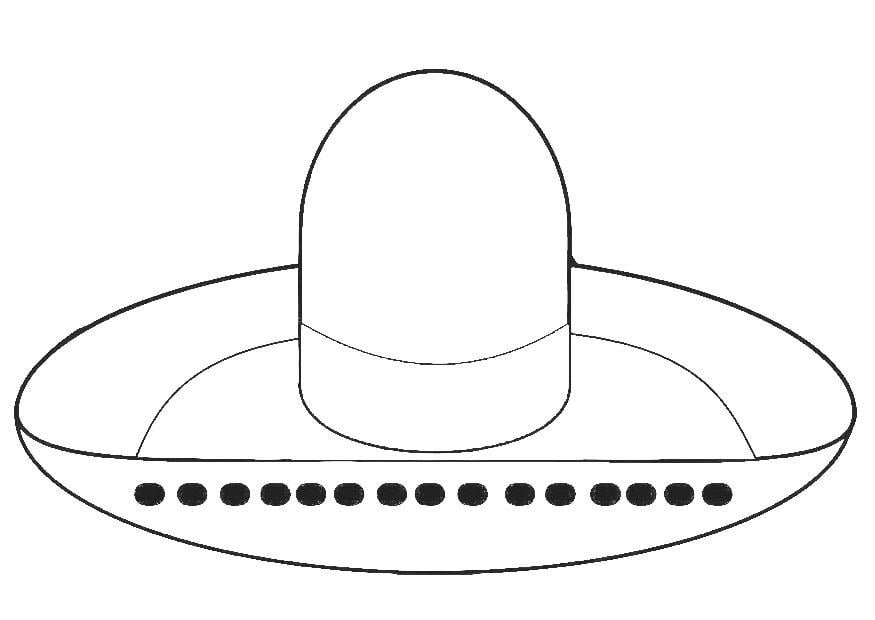 Coloring page hat