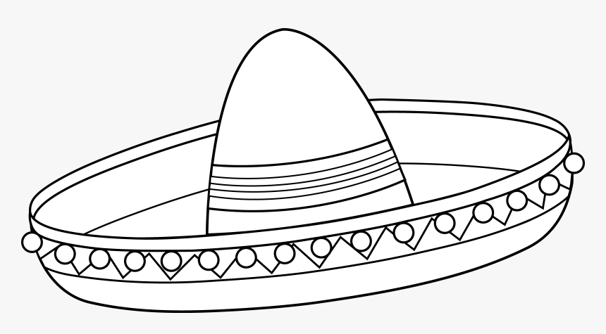 Mexican hat coloring page hd png download