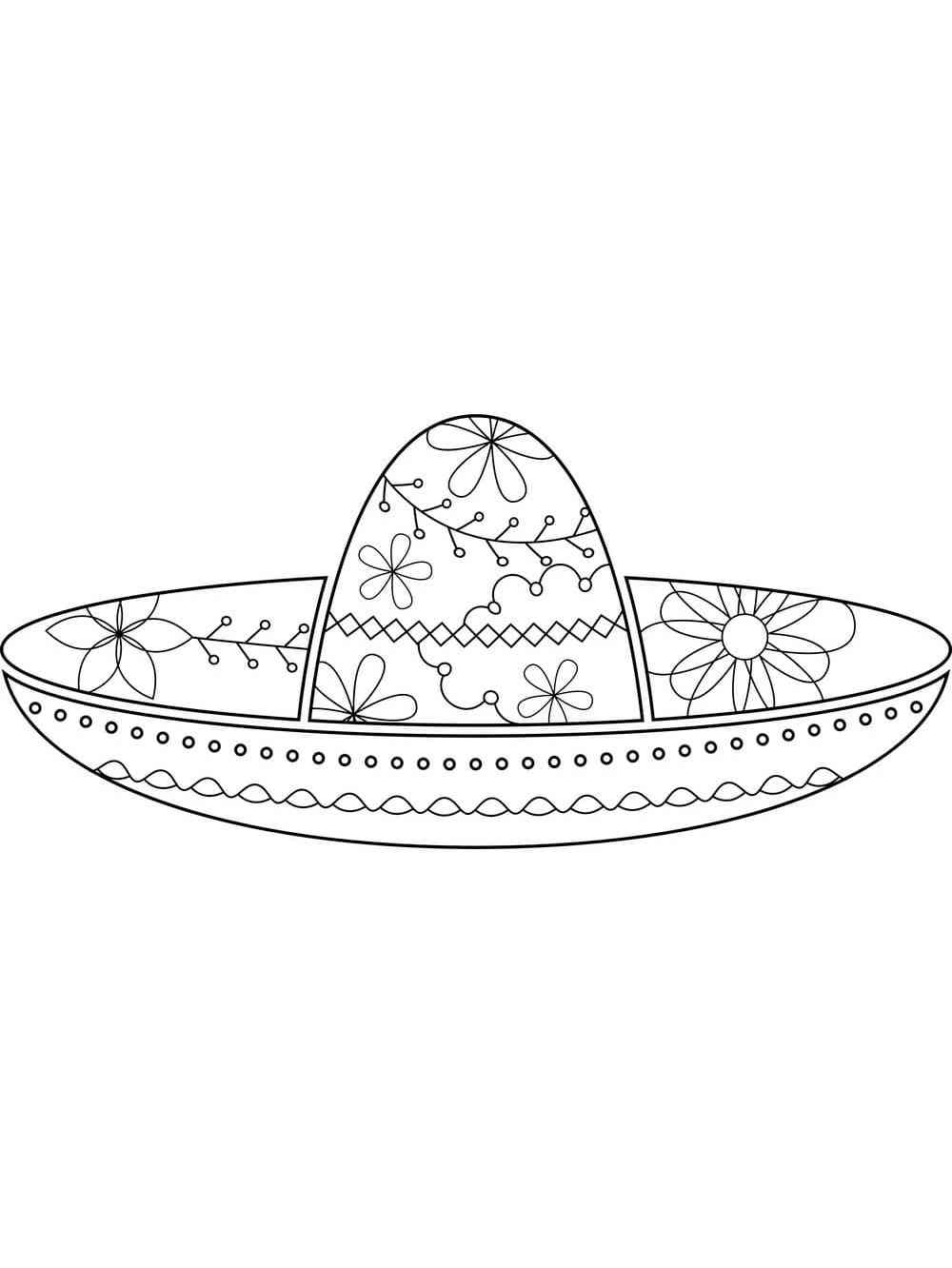 Sombrero coloring pages