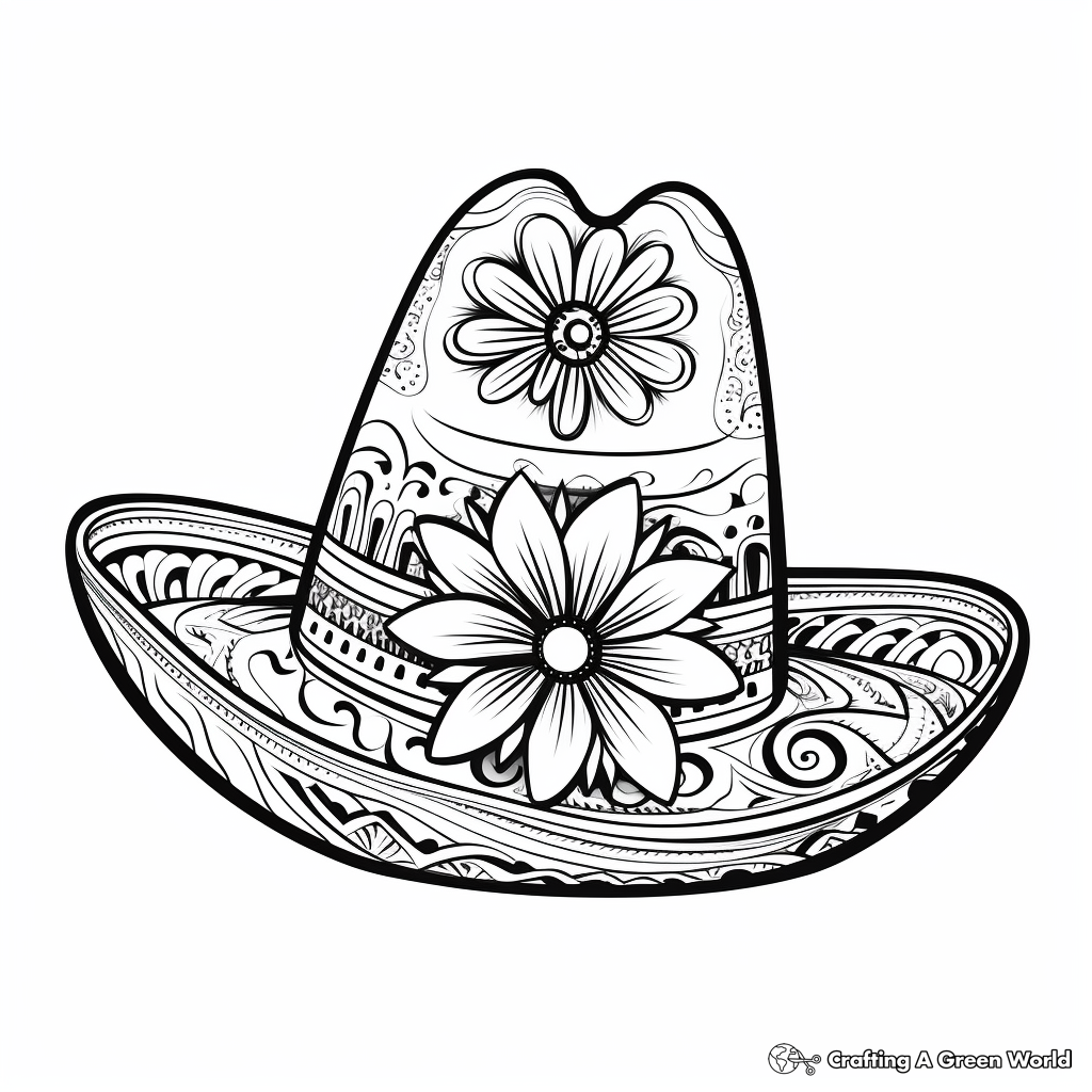 Sombrero coloring pages