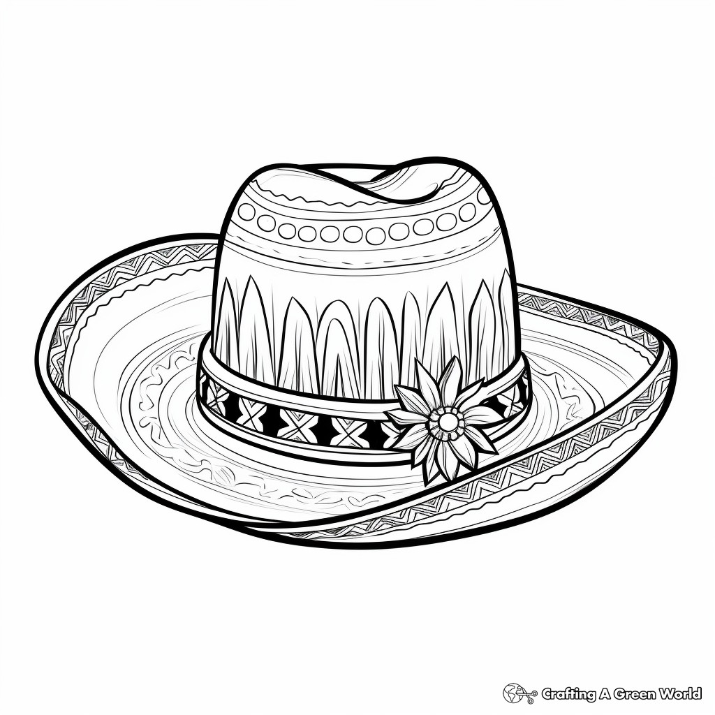 Sombrero coloring pages