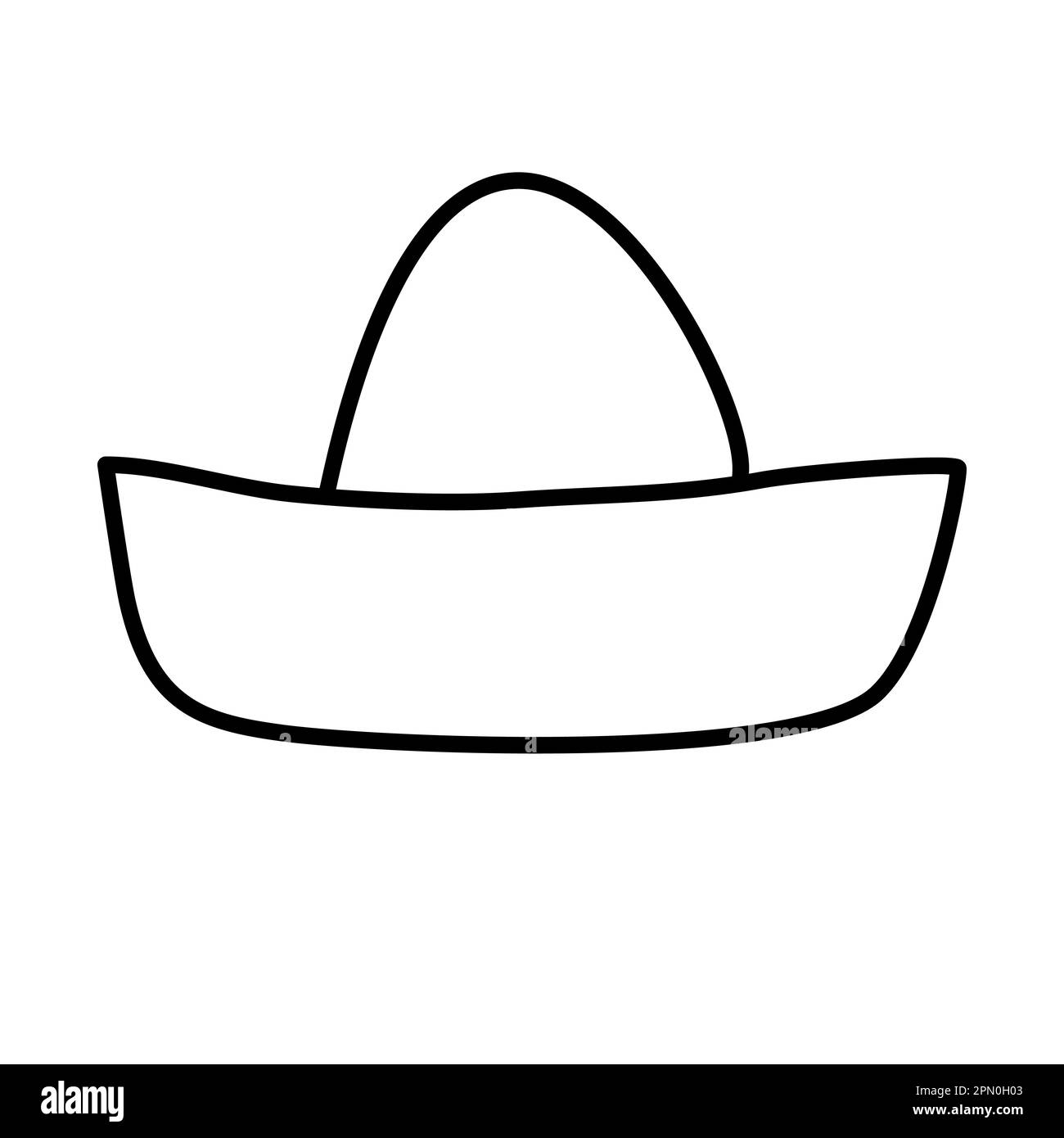 Sombrero hat black and white stock photos images