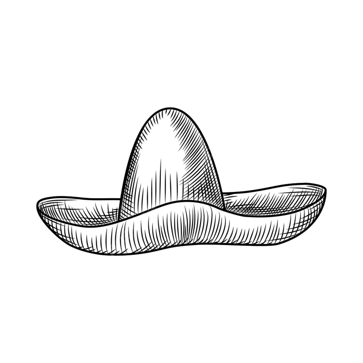 Sombrero outline png transparent images free download vector files