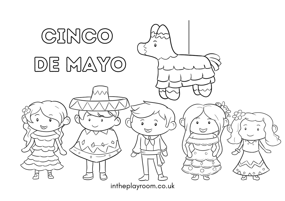 Free printable cin de mayo loring pages