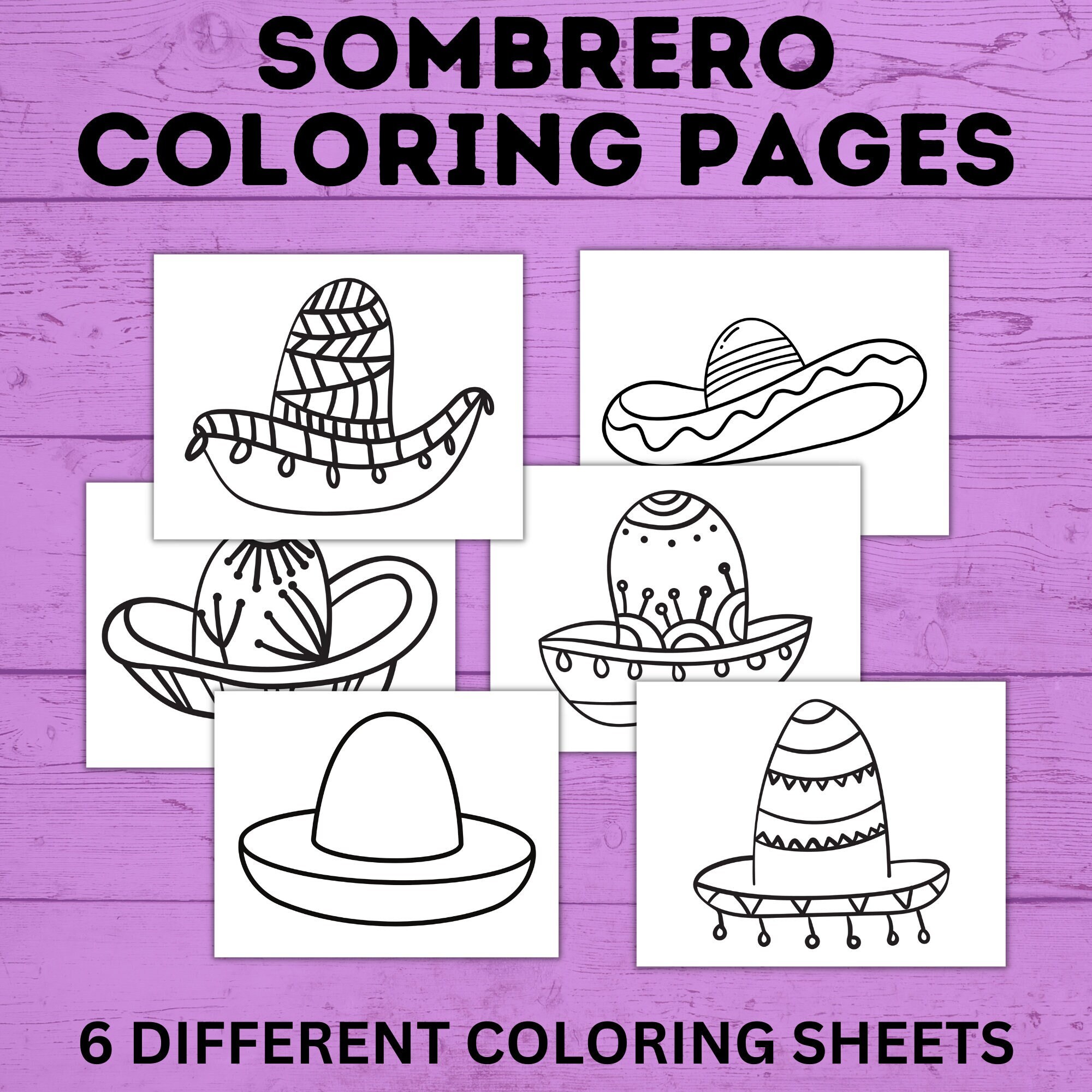 Printable sombrero