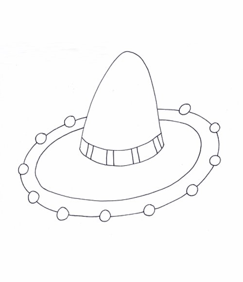 Free coloring pages sombrero coloring pages for kids