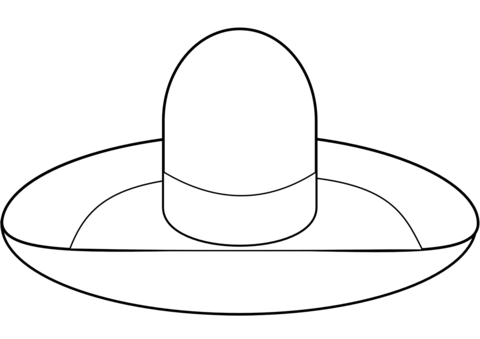 Sombrero coloring page free printable coloring pages