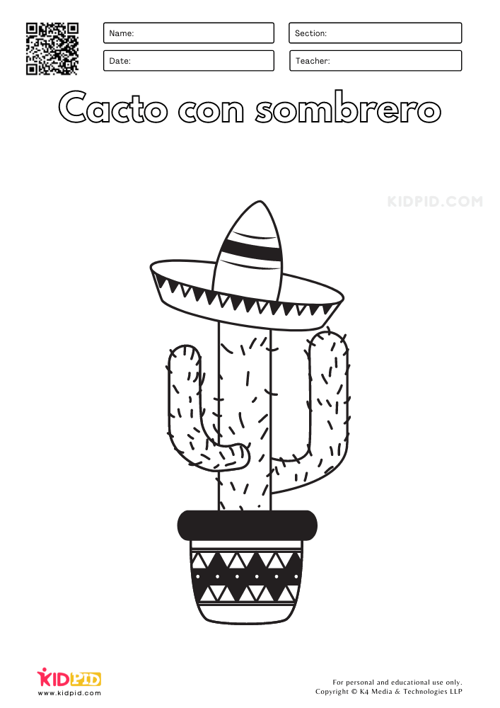 Cinco de mayo coloring pages for kids