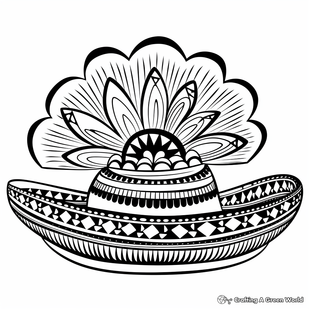 Sombrero coloring pages