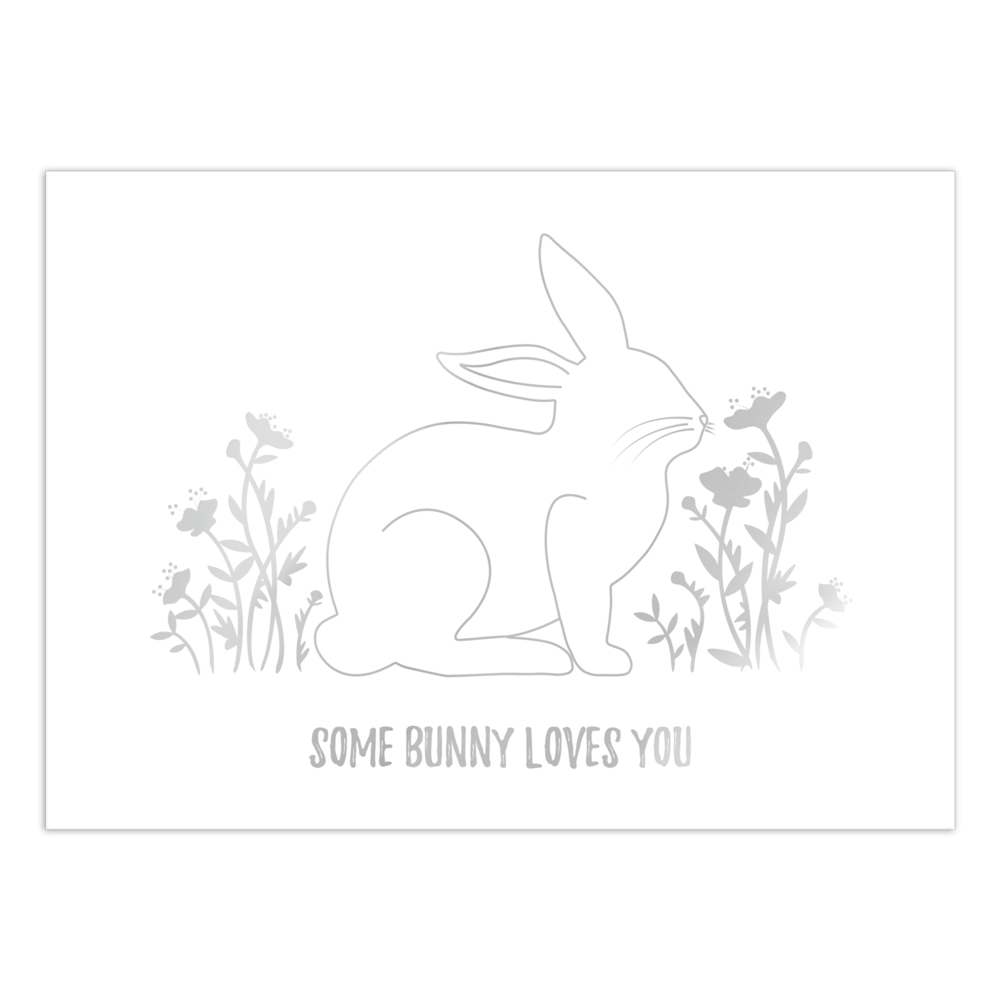 Bunny foil print