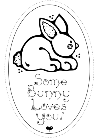 Some bunny loves you coloring page free printable coloring pages