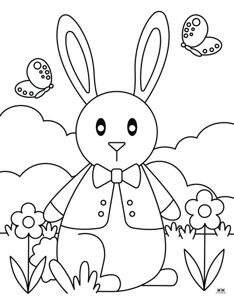 Bunny coloring pages