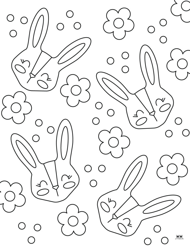 Bunny coloring pages