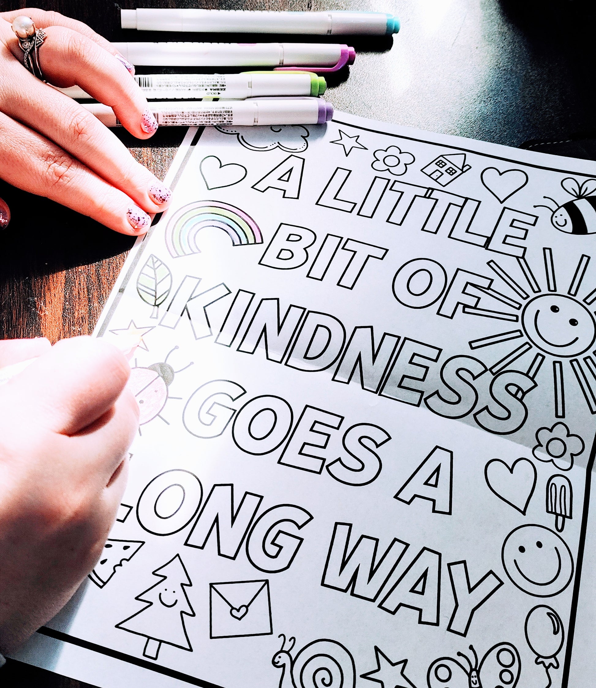 Be the reason someone smiles coloring page digital download â