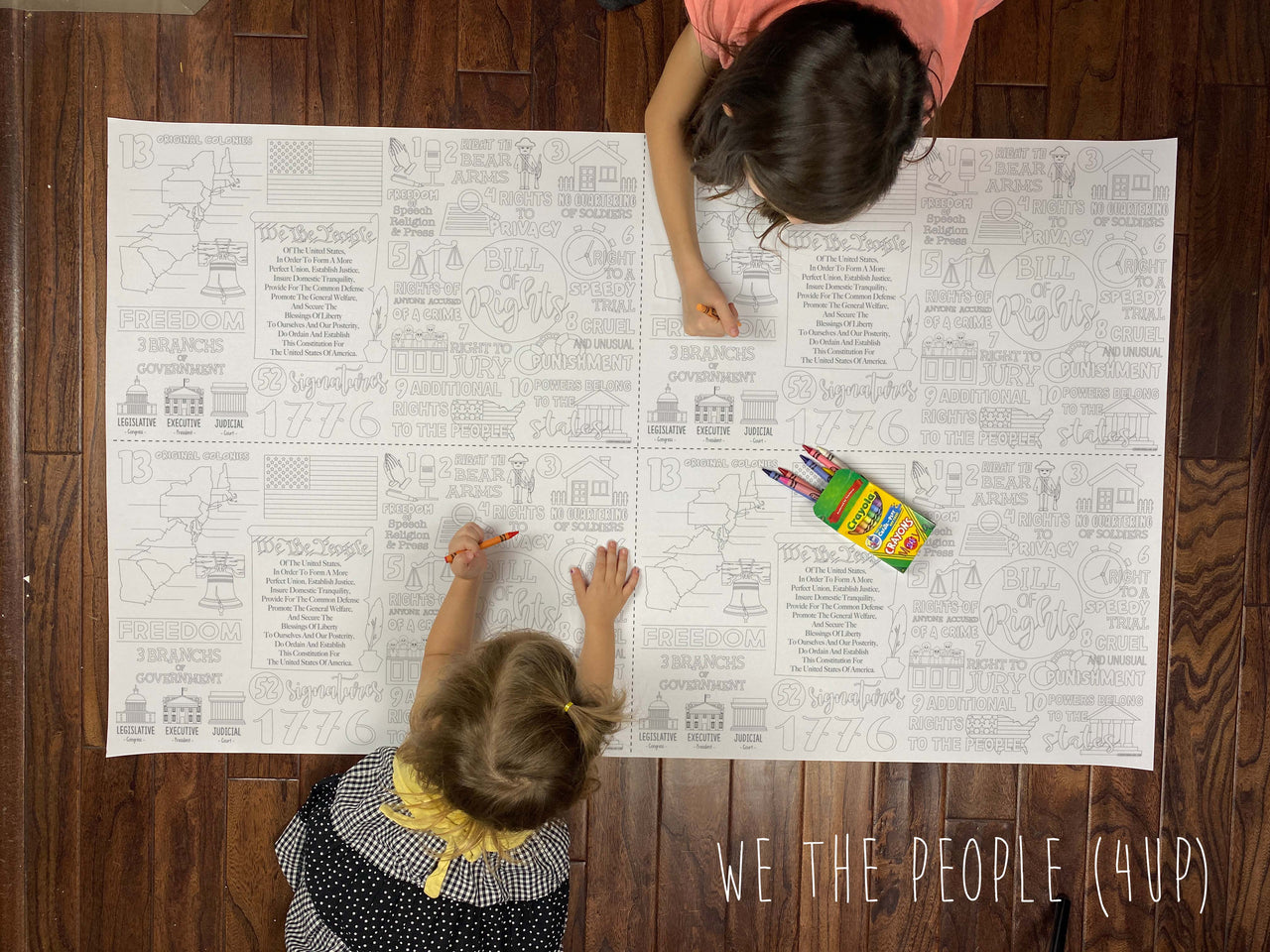 Up we the people coloring sheet â