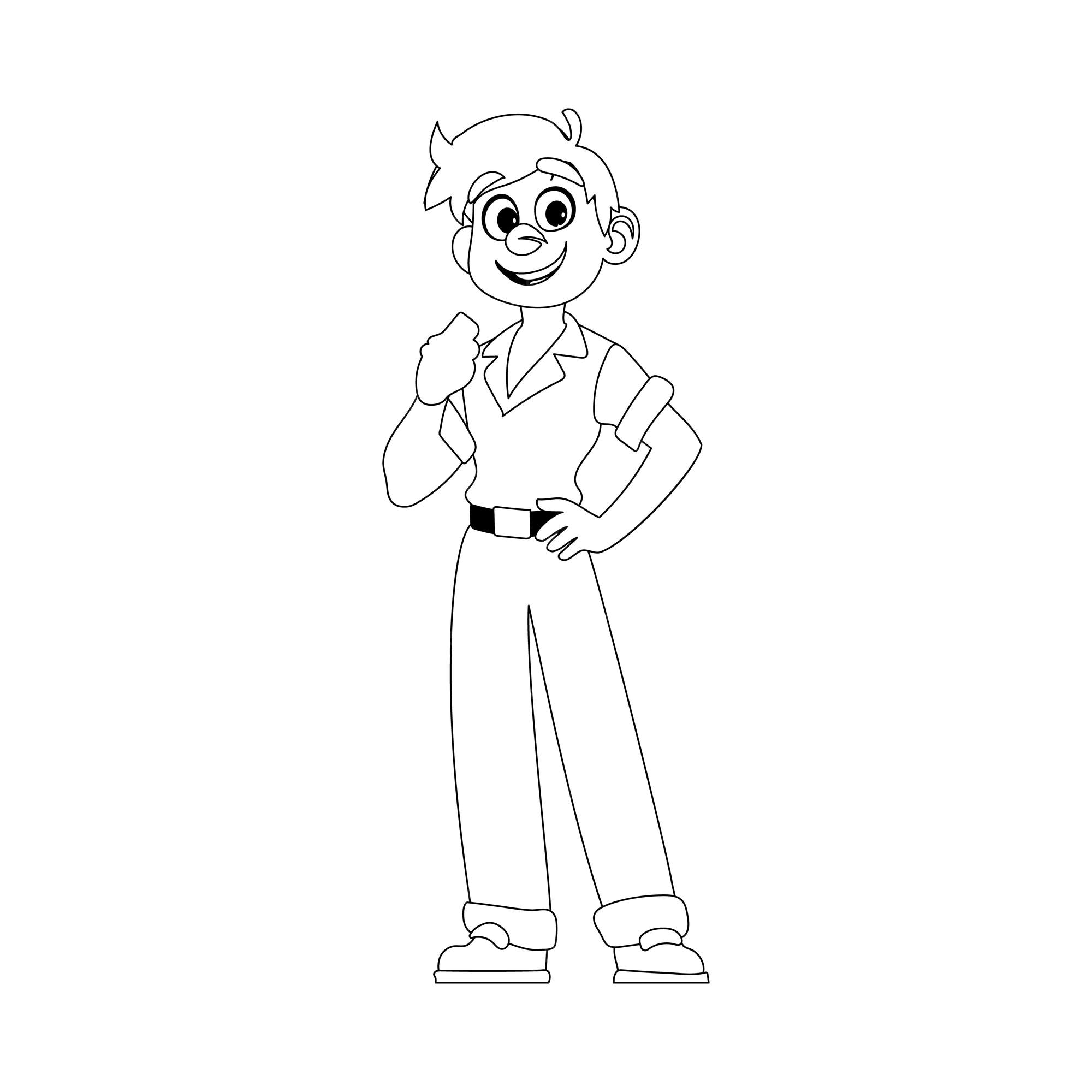 Premium vector this is someone who works in healthcare childrens coloring page