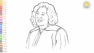 Sonia sotomayor drawing how to draw sonia sotomayor supreme court justice