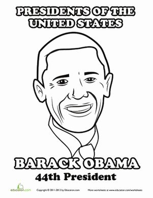 Barack obama coloring page worksheet educationcom black history month activities black history month pictures black history books