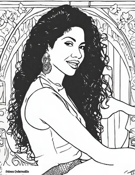 Coloring page sonia sotomayor tpt