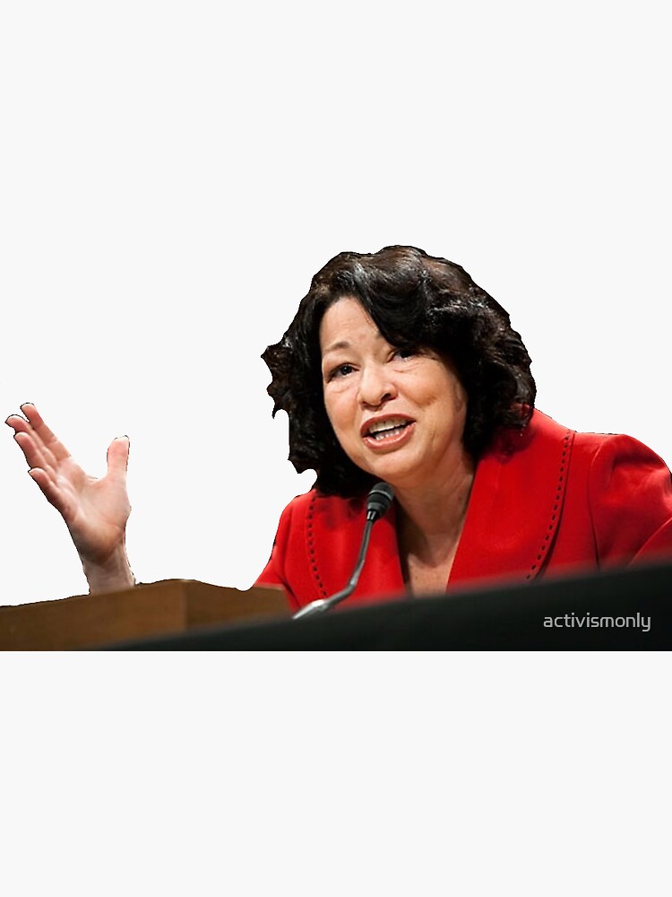 Sonia sotomayor sticker for sale by activismonly