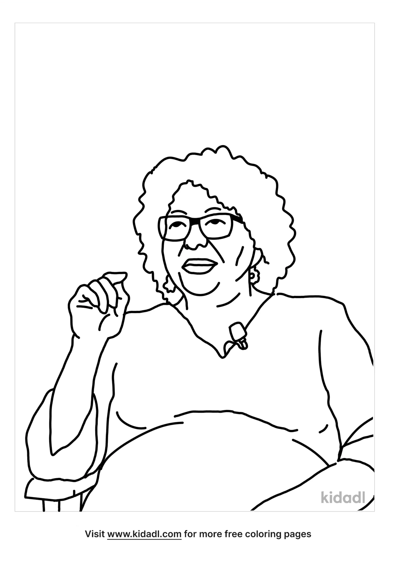 Free sonia sotomayor coloring page coloring page printables