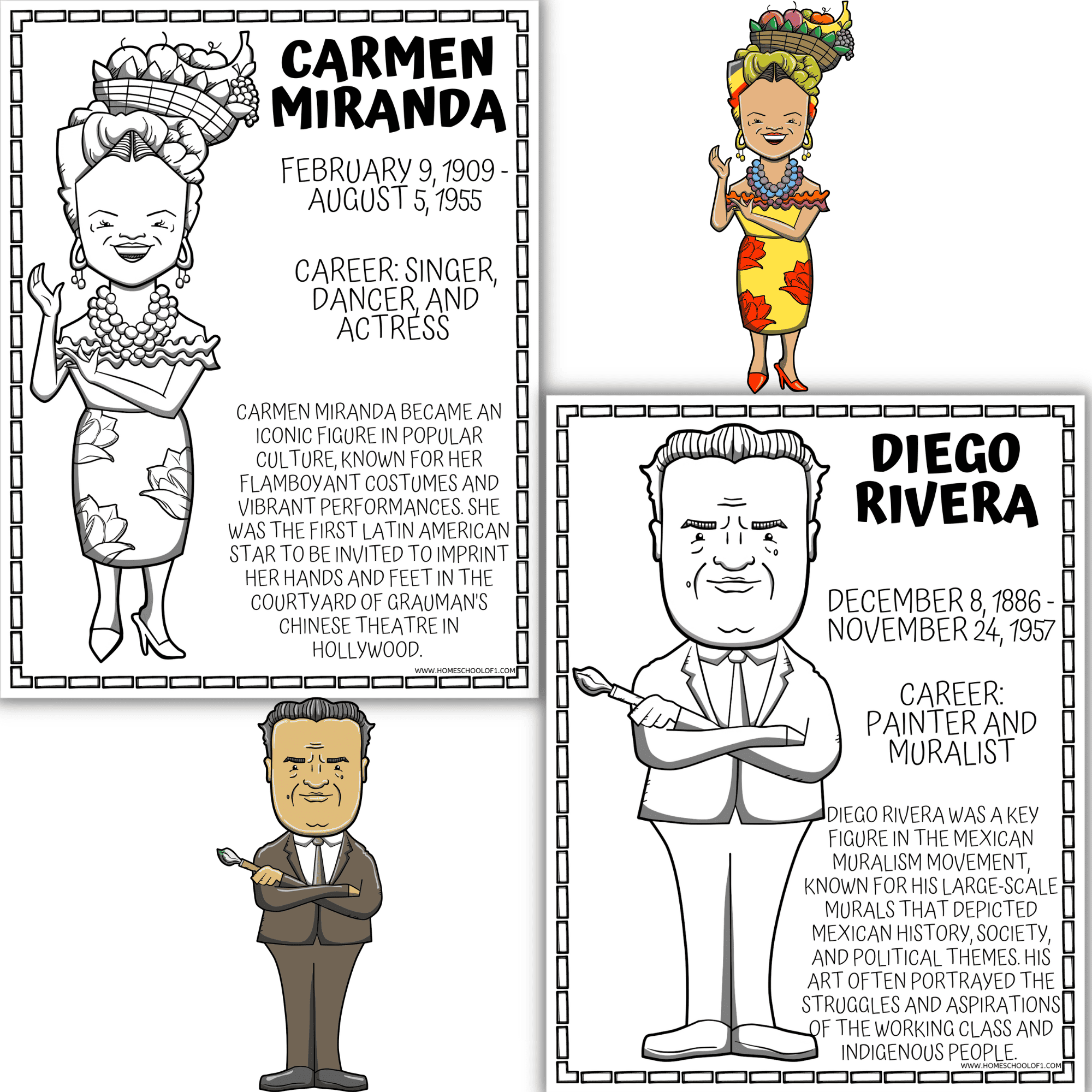 Hispanic heritage month coloring pages